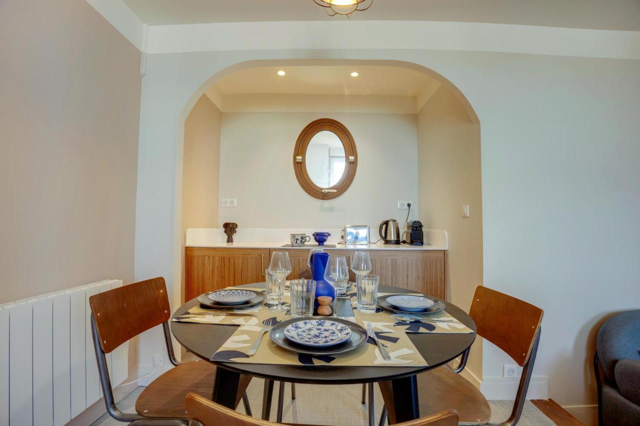 Villa Les Hirondelles - Appartement Avec Jardin Front De Mer Сент-Обен-сюр-Мер Экстерьер фото