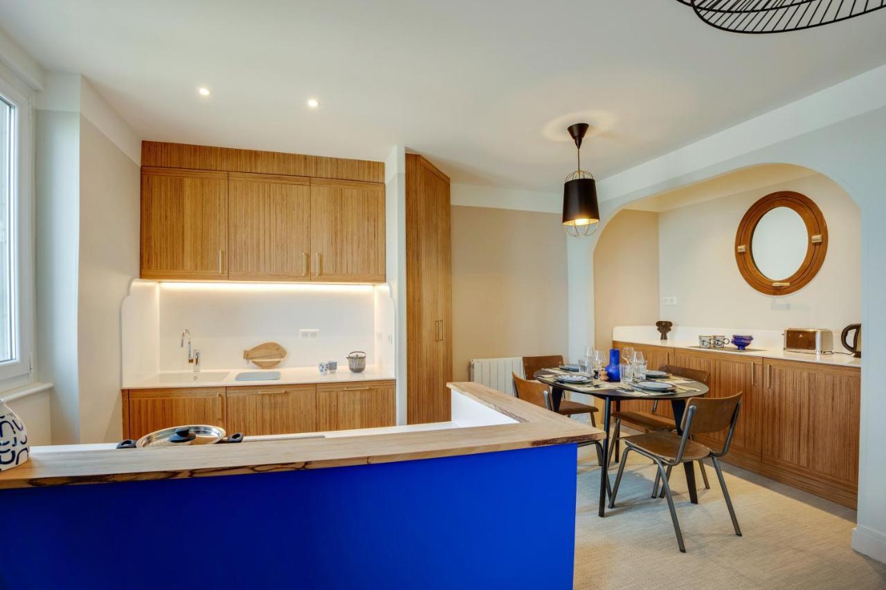 Villa Les Hirondelles - Appartement Avec Jardin Front De Mer Сент-Обен-сюр-Мер Экстерьер фото